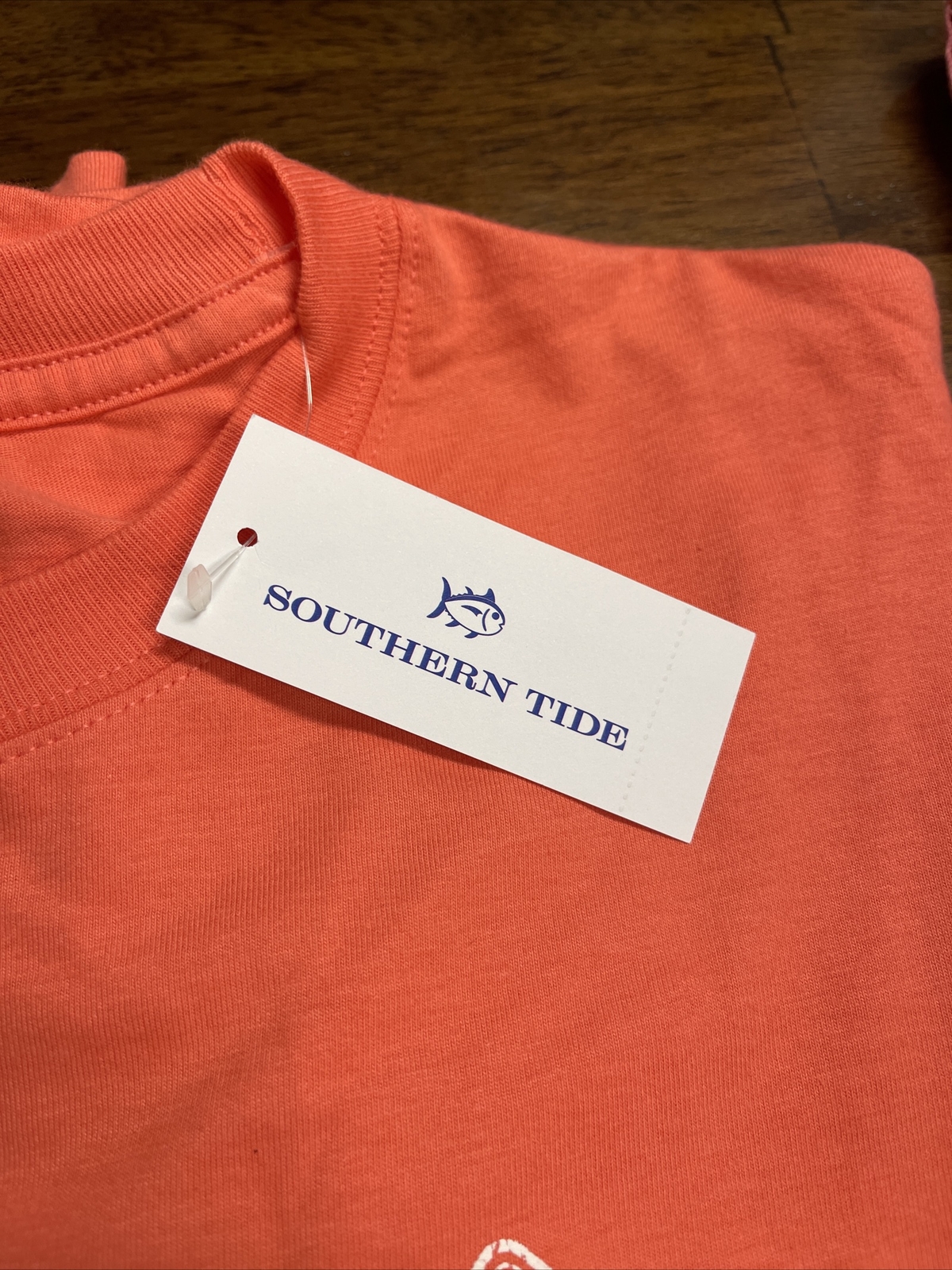 NWT SOUTHERN TIDE SZ XL Mens SS Lure Tree Skipjack T-Shirt Coral Orange