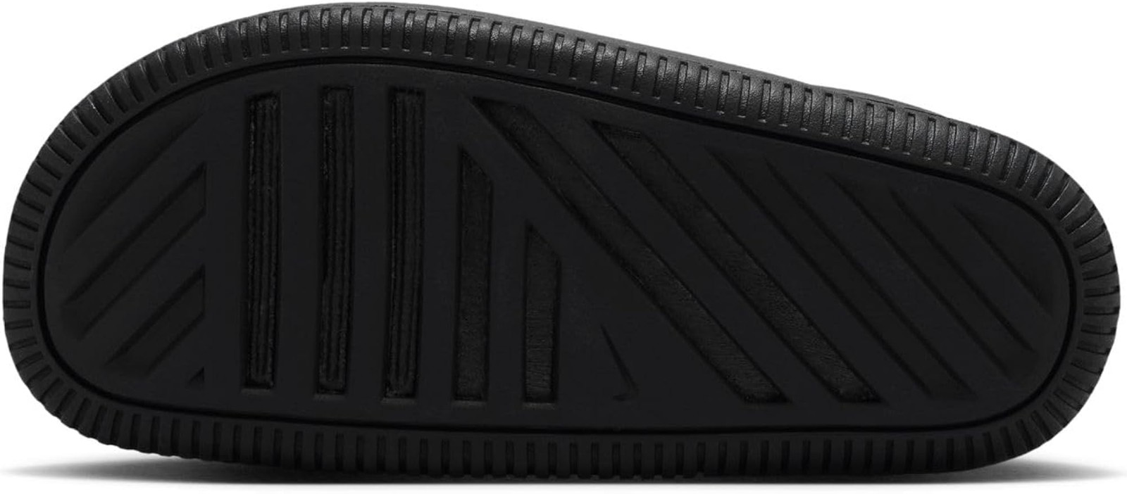Nike Unisex Kids’ Calm Slides 2.0 – Boys and Girls Sandals – Black/Black/Black –