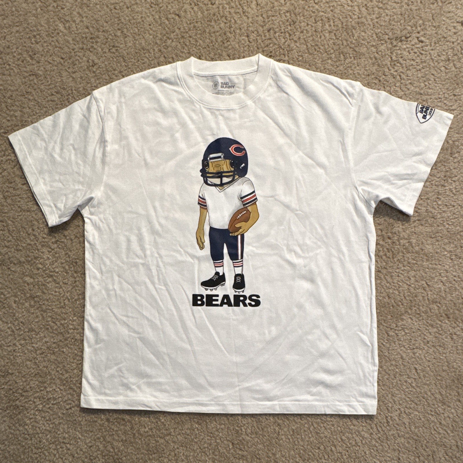 Bad Bunny X Super bowl 2026 Chicago Bears Graphic Shirt MEN’S Size L