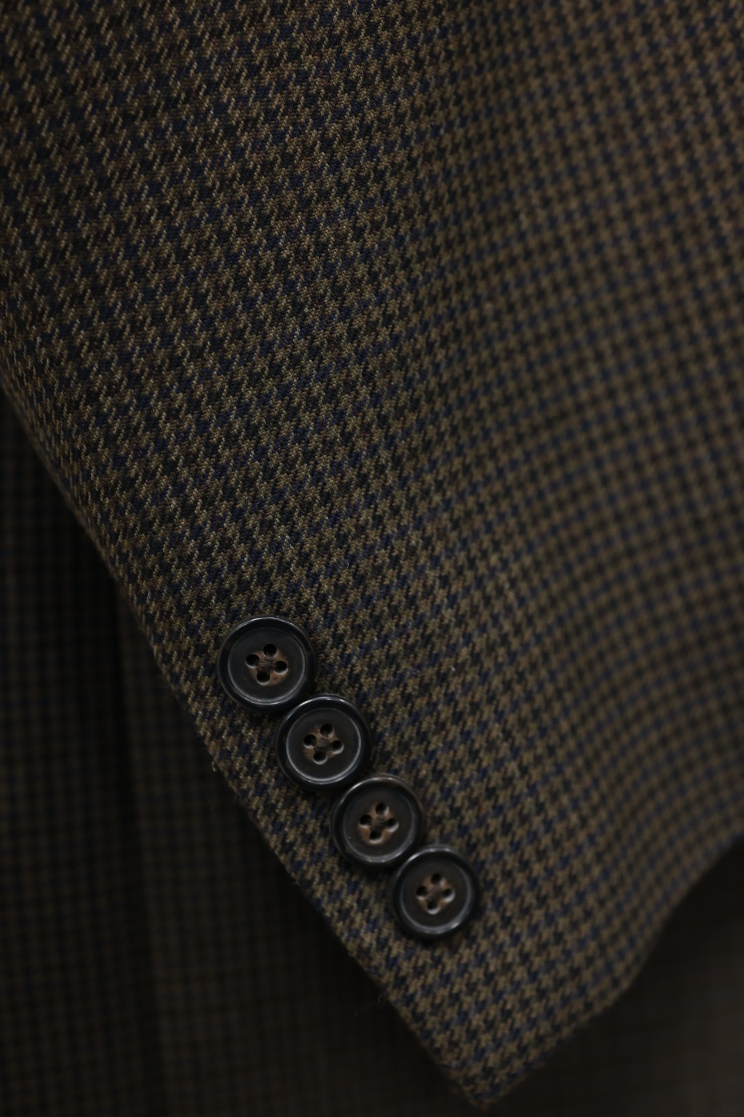 CHAPS mens brown multicolor HOUNDSTOOTH sport coat suit jacket blazer 46 R