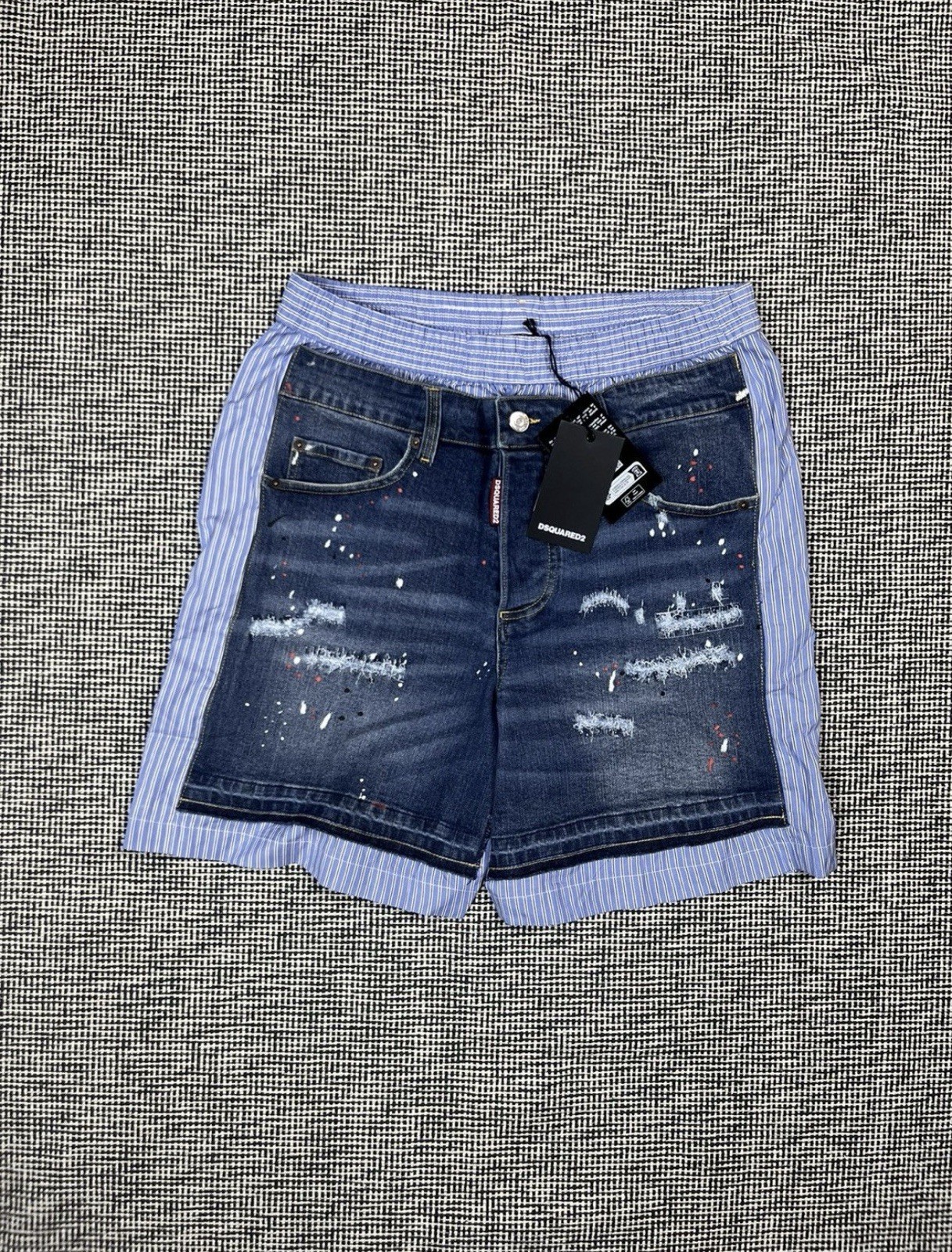 Rare Dsquared2 Reworked Denim Brief Shorts