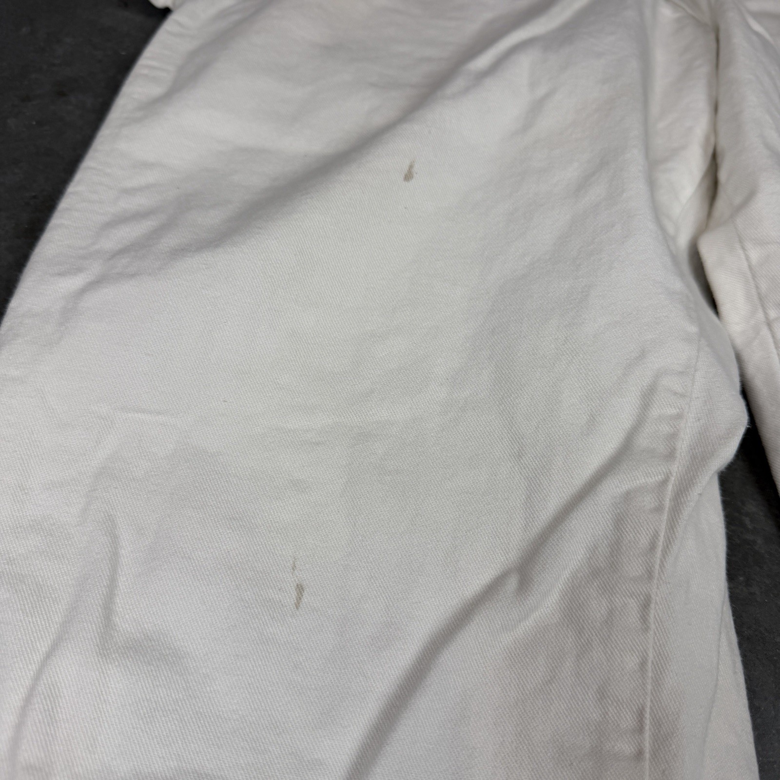 Dickies Carpenter Pants Mens 30×29 White Workwear Flaws Preowned