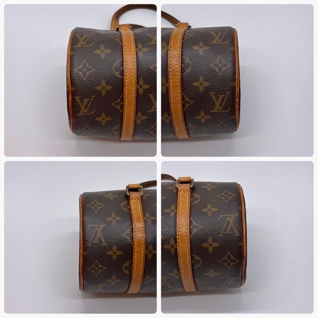 Louis Vuitton Papillon Monogram Natural Leather Handbag