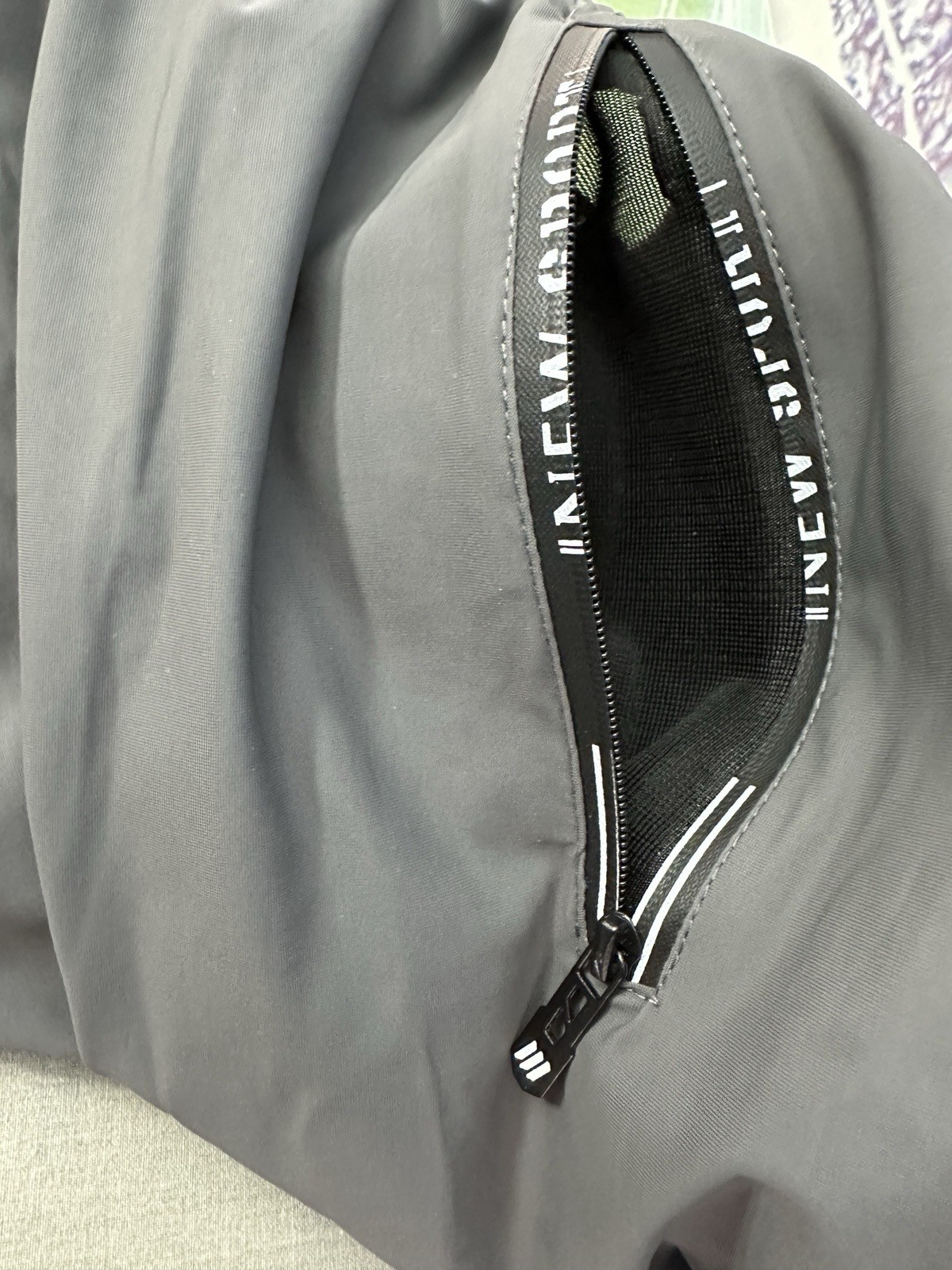 Closet Stretch Active New Sport Unisex Ultra Quick Drying Pants Joggers Gray Zip