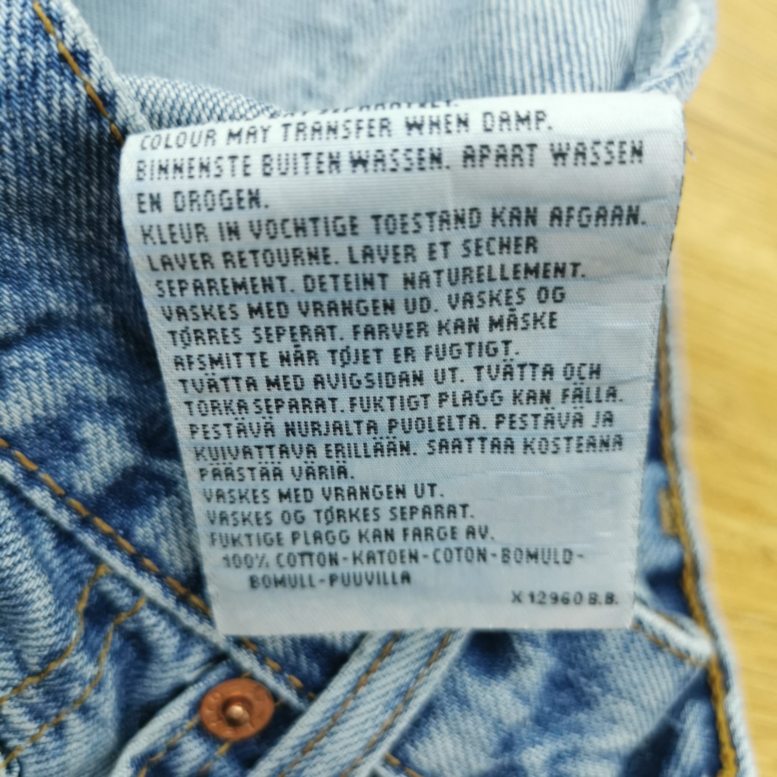 Levi’s 615 02 16 Jeans Mens W29 L30 Blue Stonewash Regular Fit Tapered Vintage