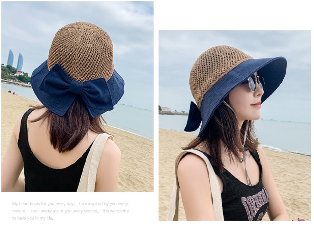 Women’s Floppy Sun Beach Straw Hat – Wide Brim, Stylish & Packable Summer Cap