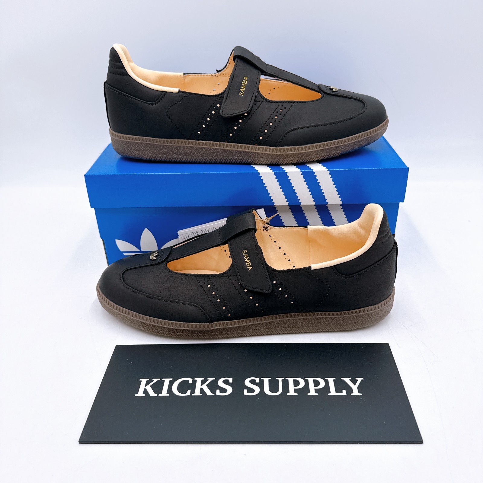 adidas Originals Samba Jane KJ3970 Women’s Shoes US 5-11 Core Black Crystal Sand