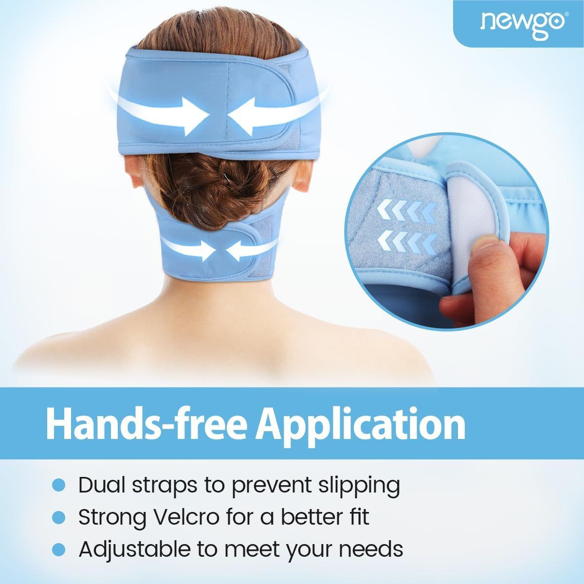 Ice Pack Face Ice Mask for Puffy Eyes, Cooling Face Mask Reusable with Thick Gel