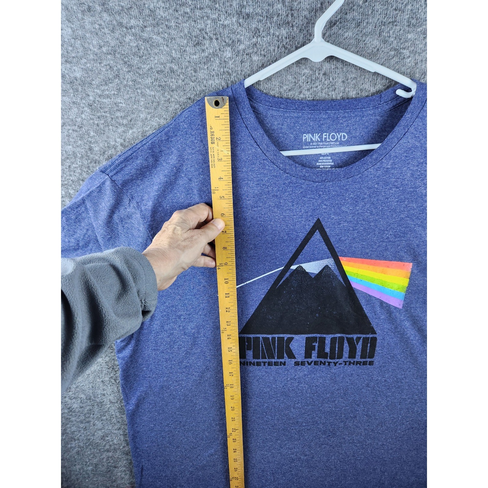 Pink Floyd Dark Side of the Moon Men’s XL Prism Graphic Band Tee Rock Concert