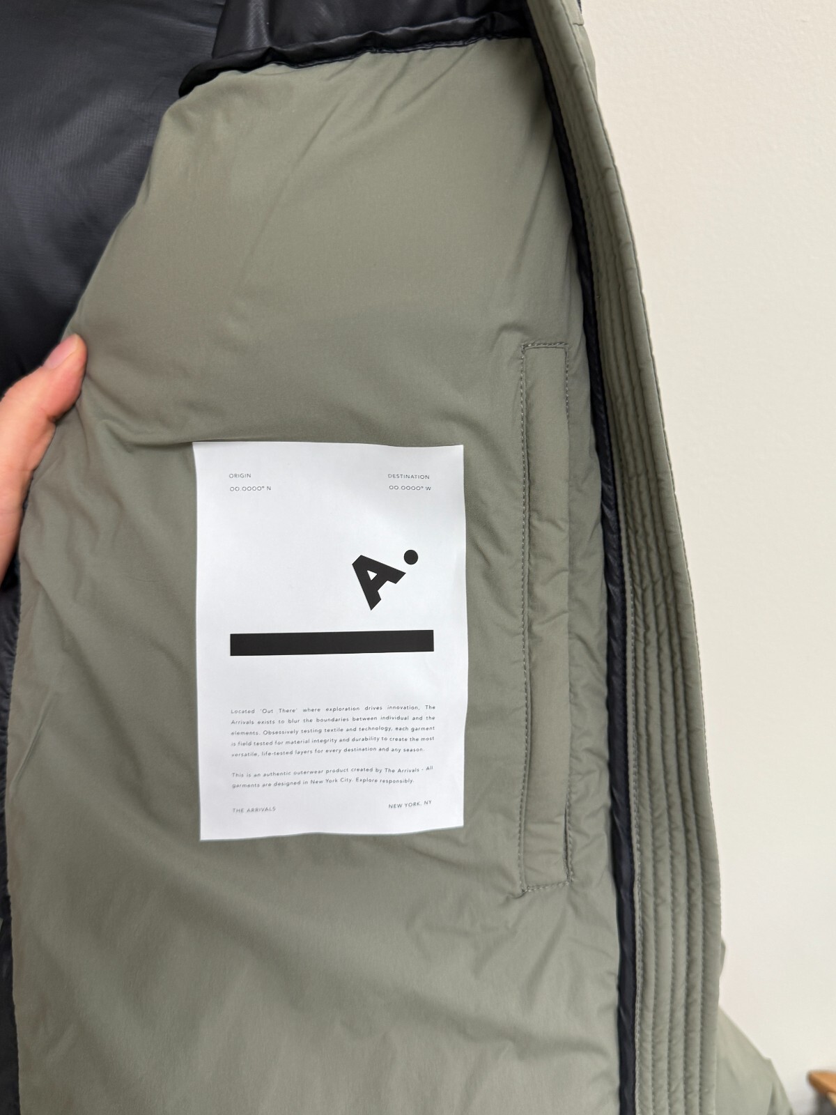 *CLEARANCE*The Arrivals Turbo Puff Man Jacket SAGE 9.1 [SIZE L]