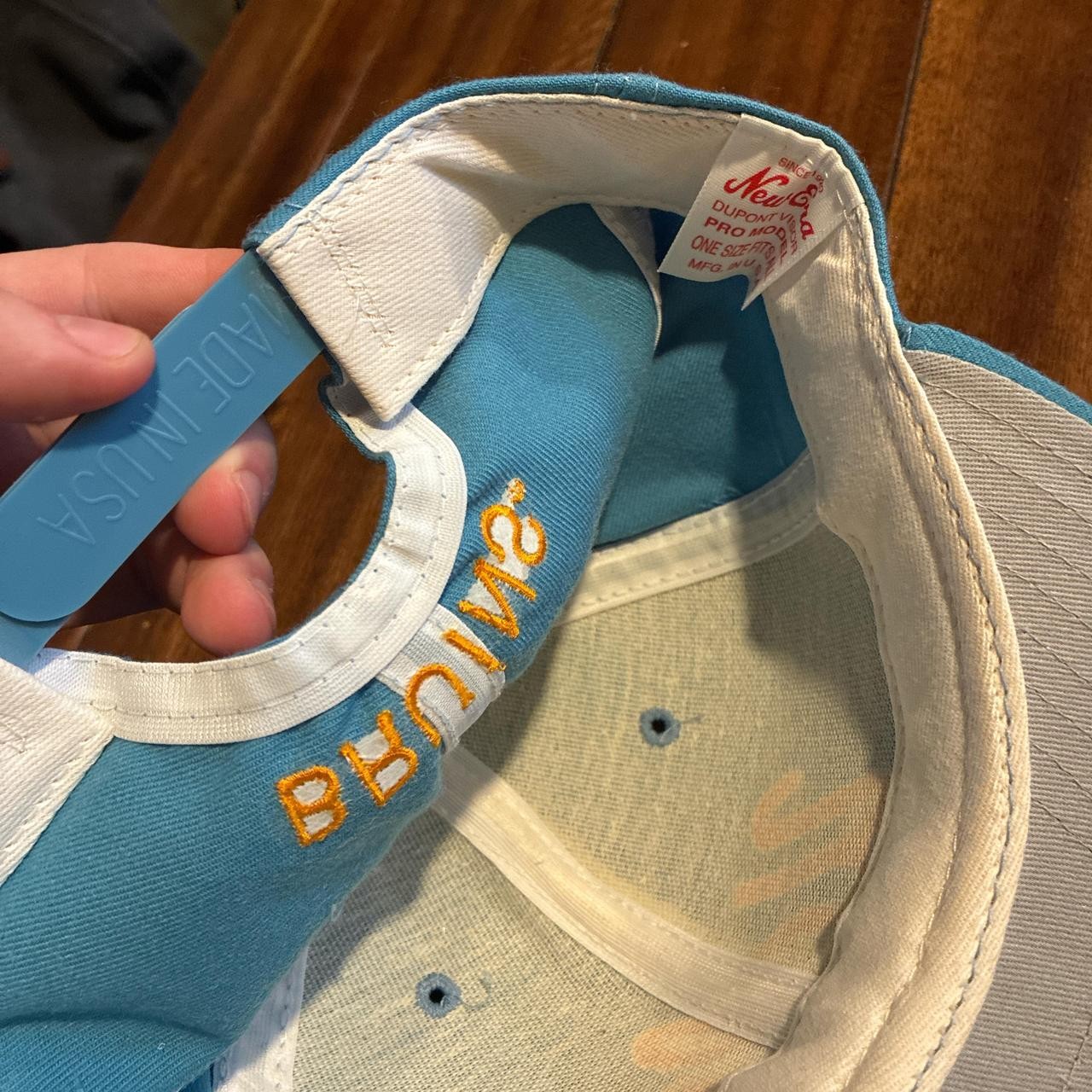 90s NWT UCLA Baby Blue New Era snapback hat