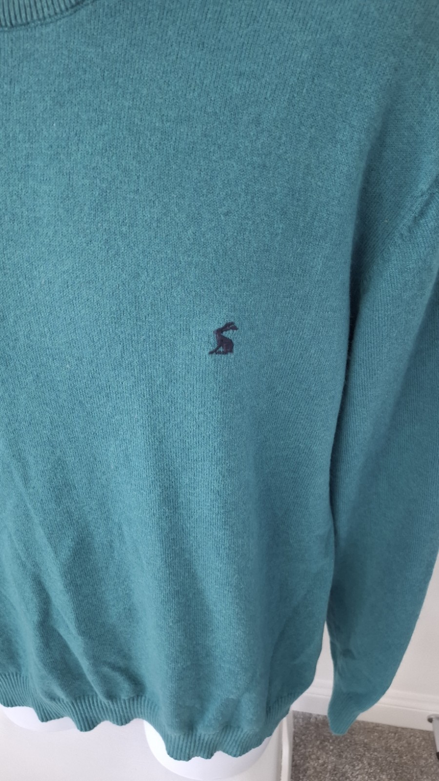 Joules Teal Marl Jarvis Crew Neck Jumper Large