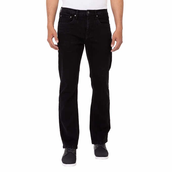 URBAN STAR Stretch Men 36×29 Relaxed Fit Straight Leg Jeans Pockets Black NWT