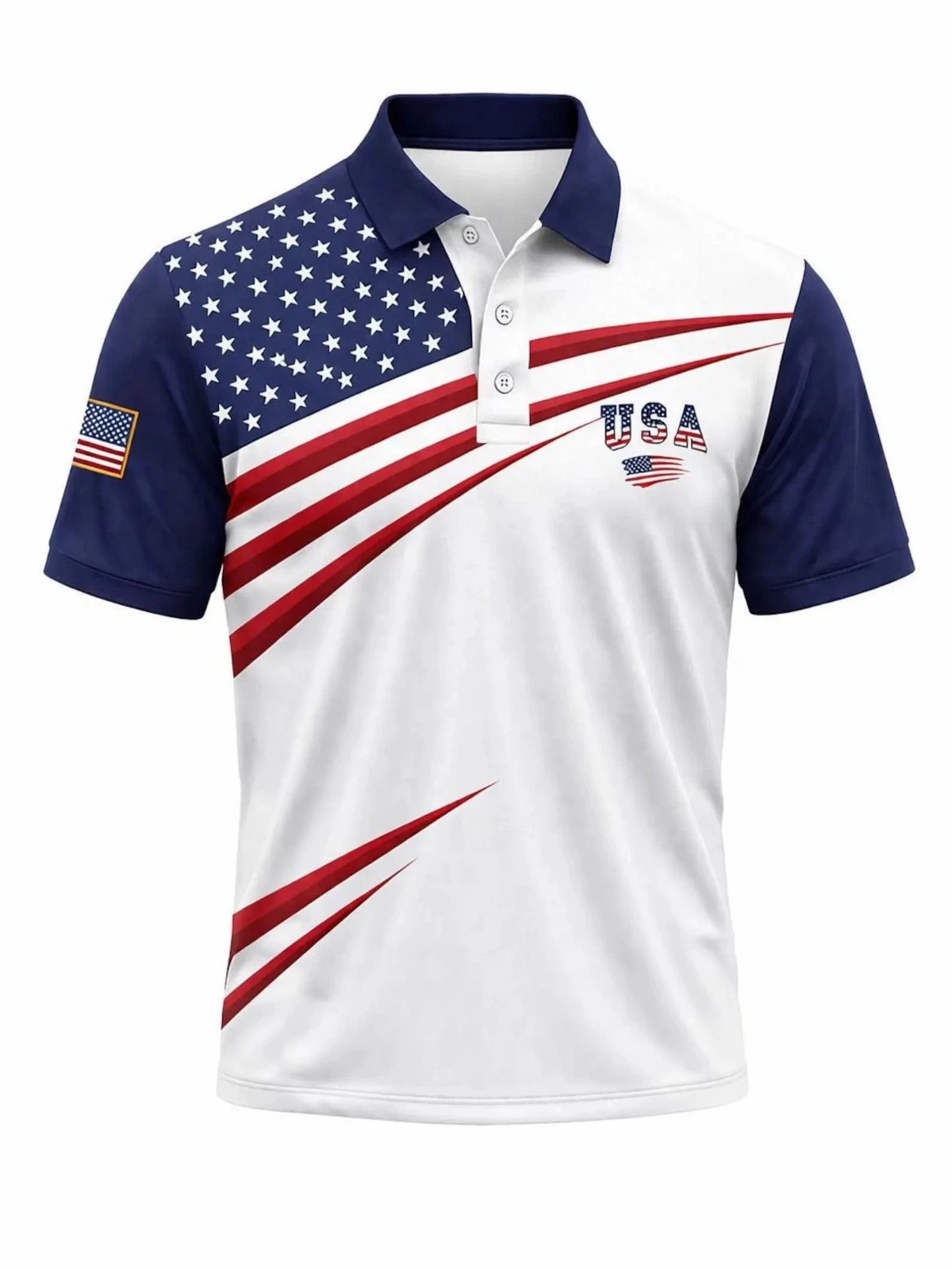 250th Anniversary Polo Shirt, 4th Of July Golf Patriotic Eagle Polo Shirt