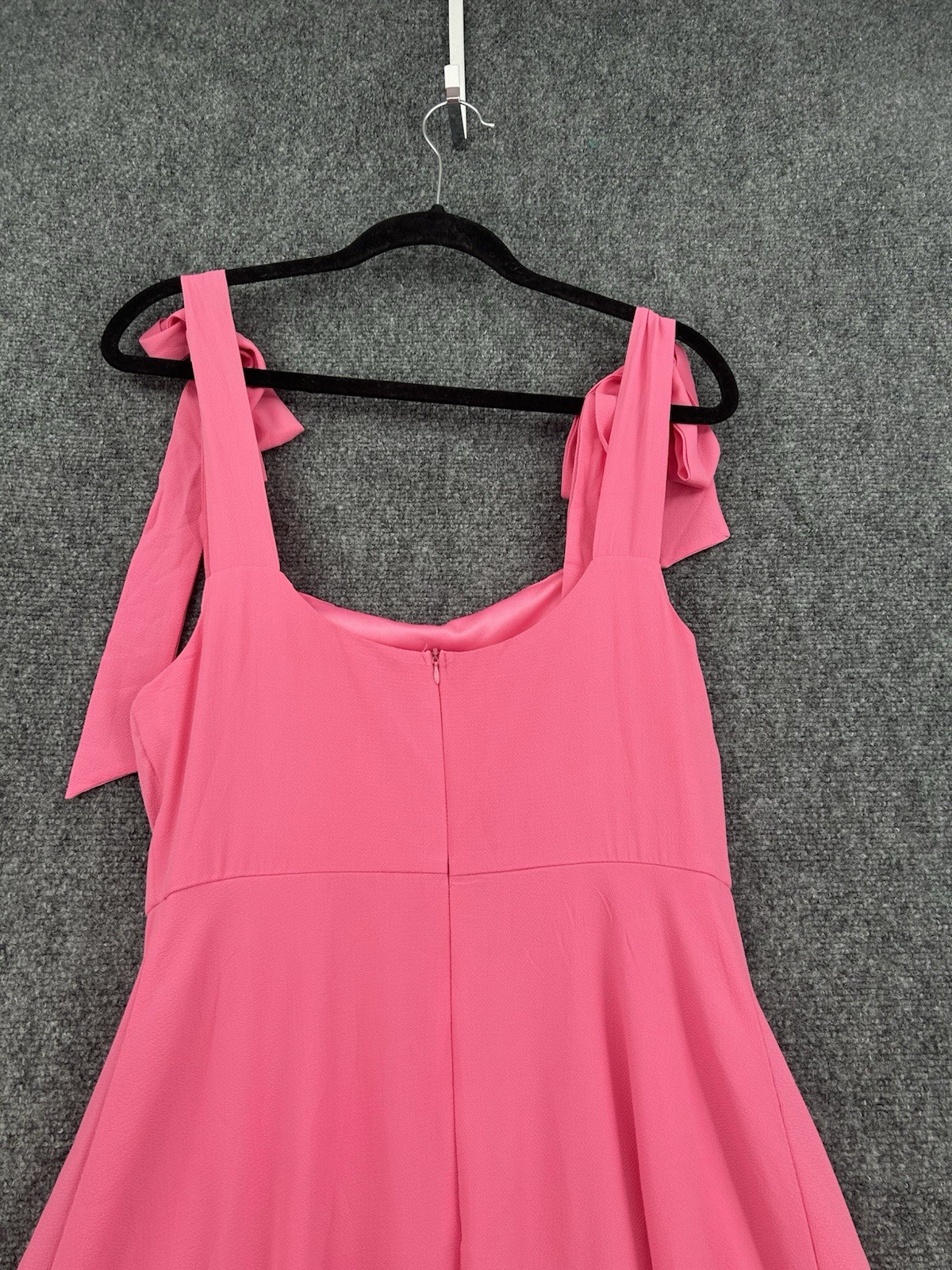 Bright Pink Barbiecore Flared Slit A-Line Midi Dress Womens Size Medium
