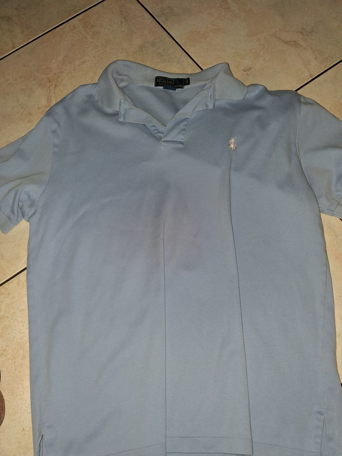 Polo Ralph Lauren Men’s Blue M Polo Shirt Short Sleeve Collared Solid Logo