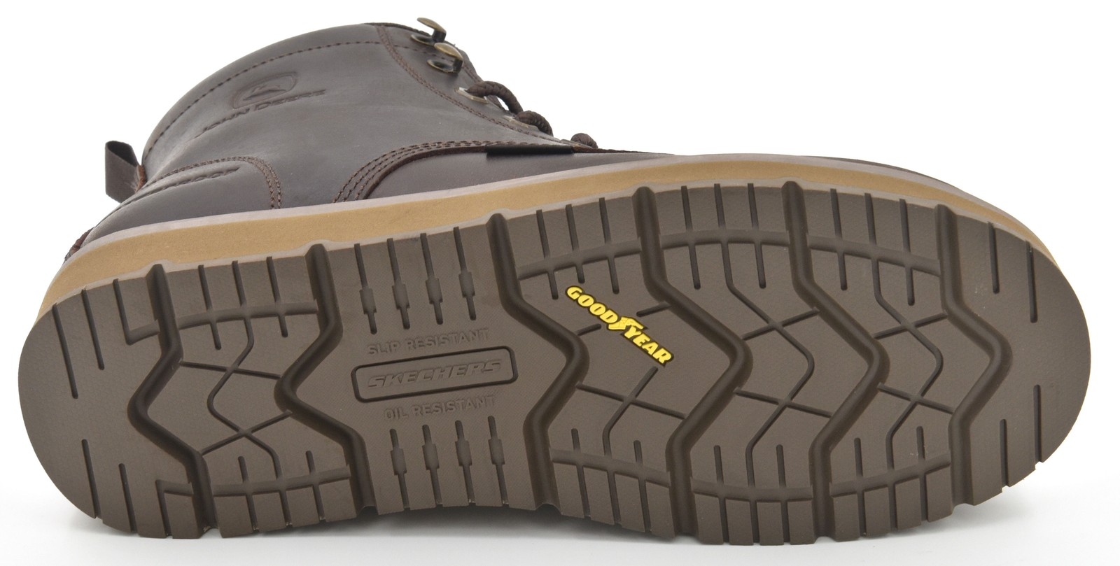 Skechers Men’s Grizzly Creek Composite Toe Waterproof Work Boots 256112 BRN