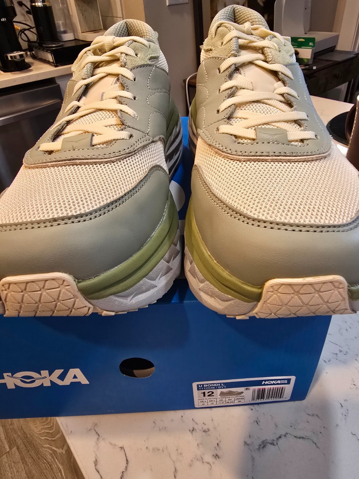 Hoka Bondi L Barley Oat Milk 1110538-BYT Men’s Size 11 US Running Comfort Shoes