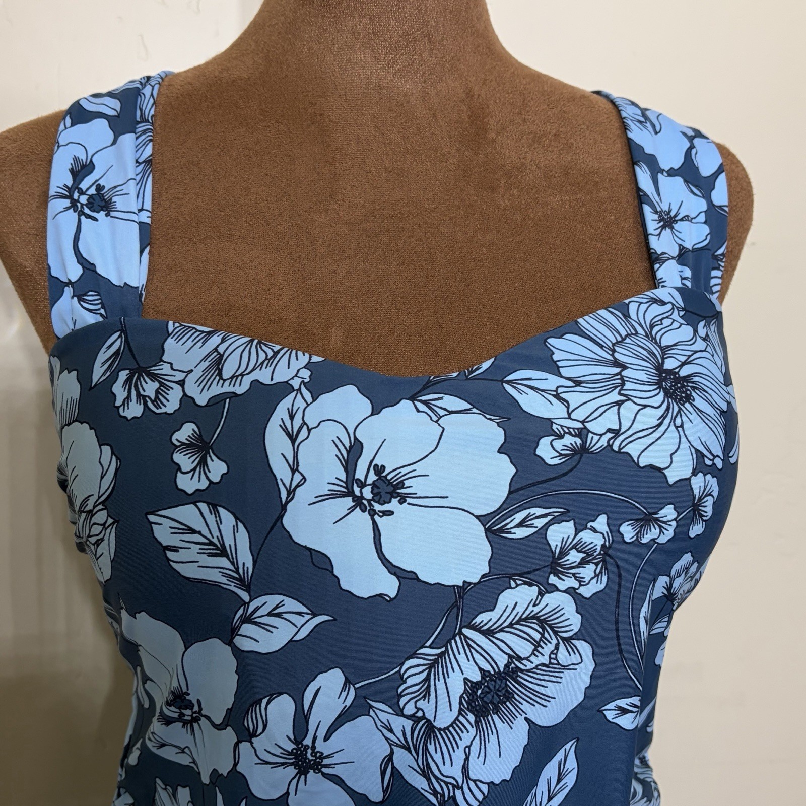 Jantzen Swim Tankini, Blue, Size 14, NWOT!