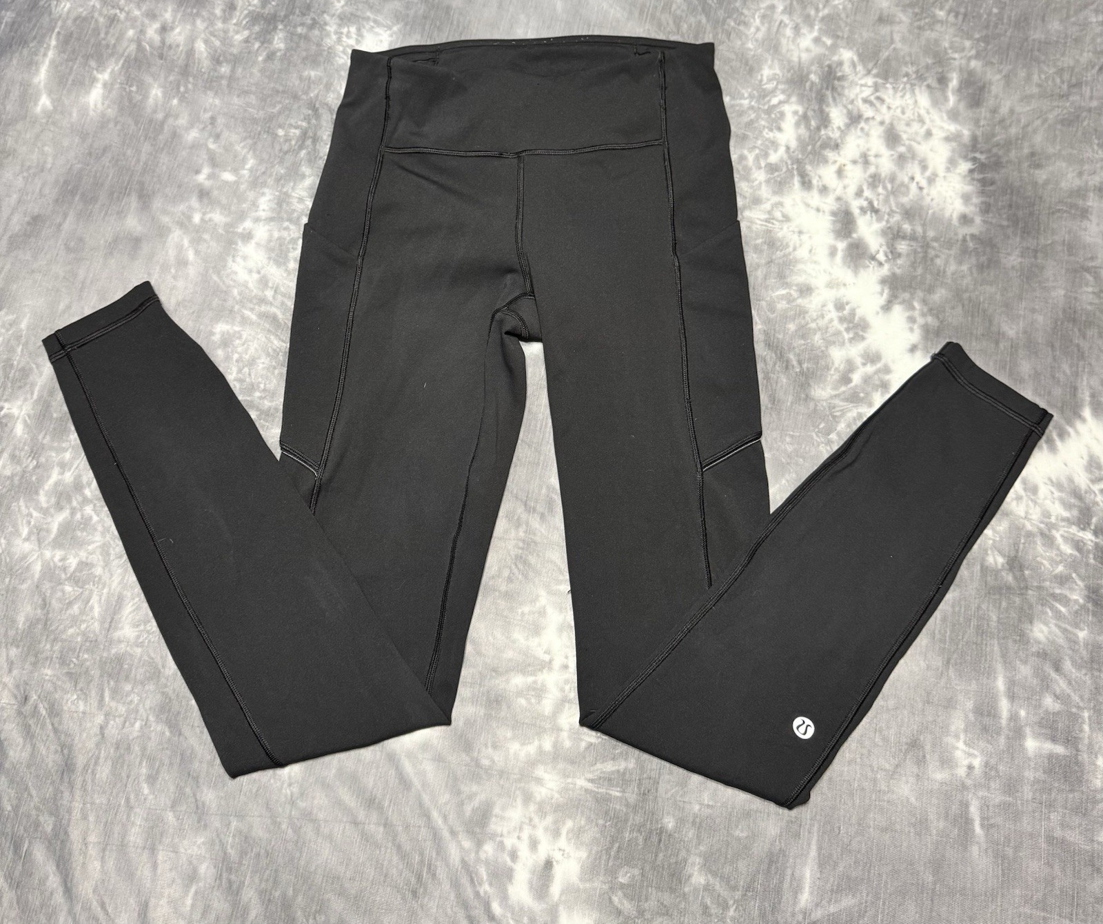 Black Lululemon Leggings, Women’s Size 4 , Inseam 28”, Waist 24”
