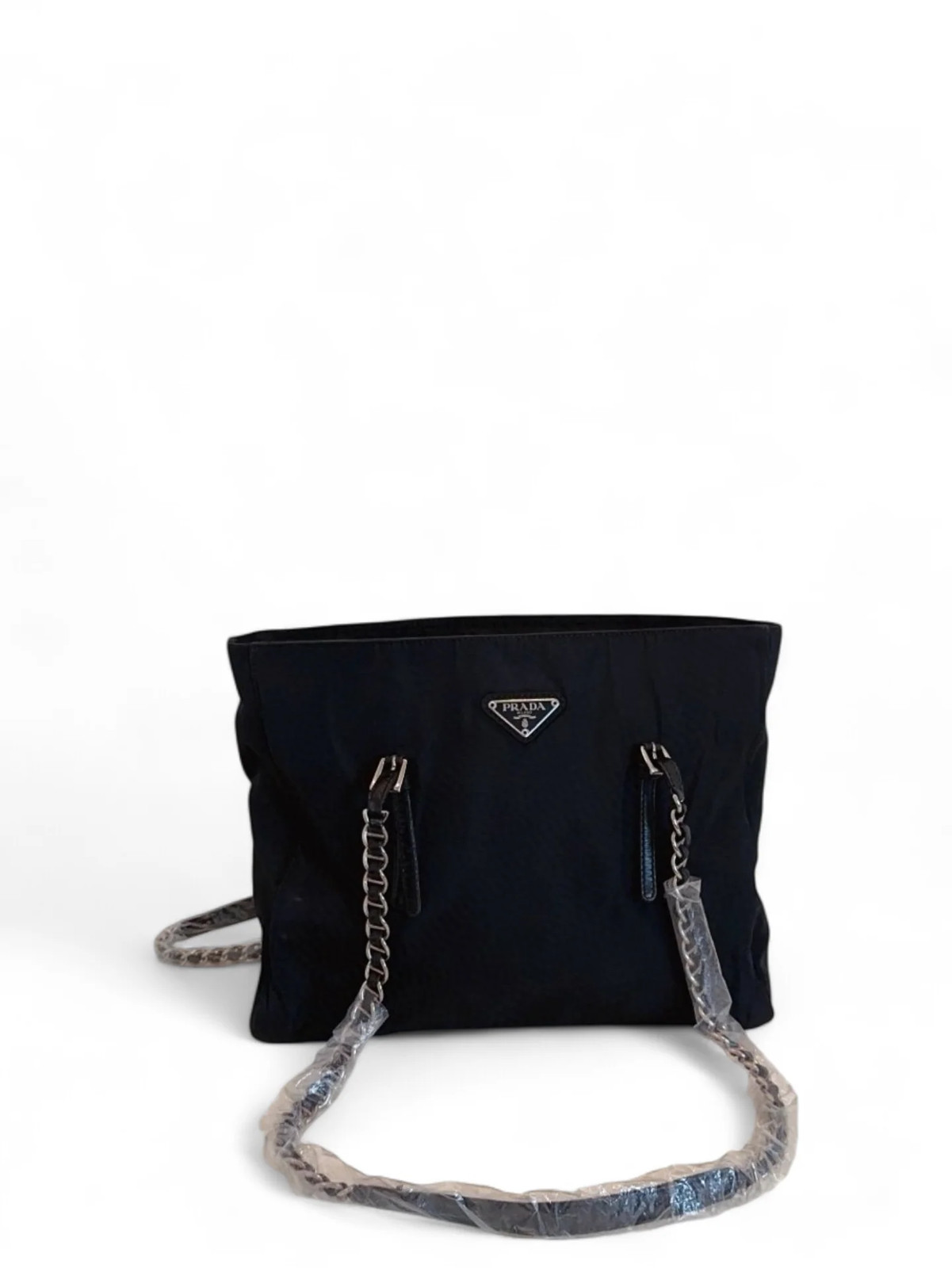 Prada Shoulder Bag Black Tessuto Nylon (pa061226c2r)
