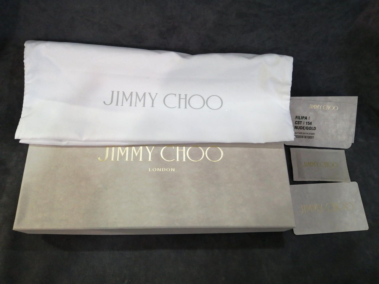 Jimmy Choo Studded Round Zipper Long Wallet Used