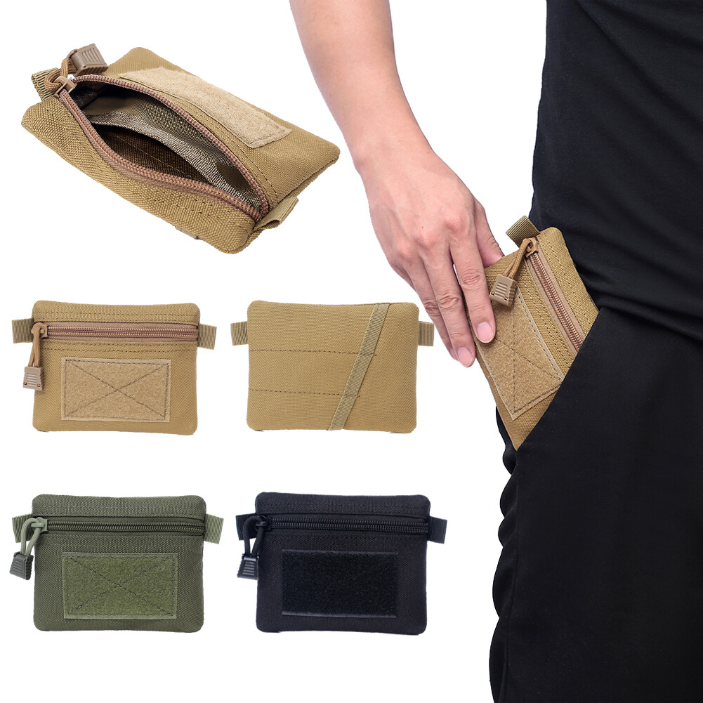Tactical Wallet Trifold ID Card Holder Pouch Money Storage Bag Portable Security