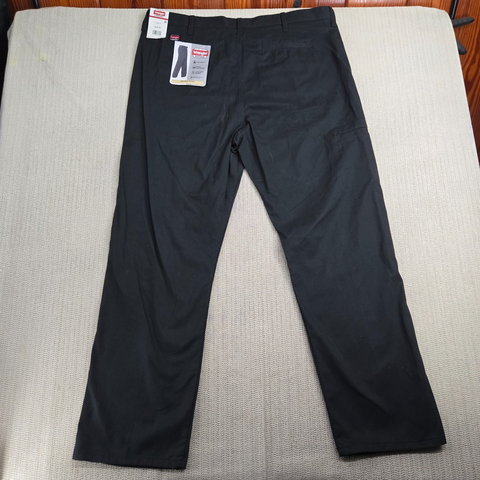 Wrangler Pants Mens 40×32 Black RIGGS Workwear Relaxed Fit Carpenter Utility