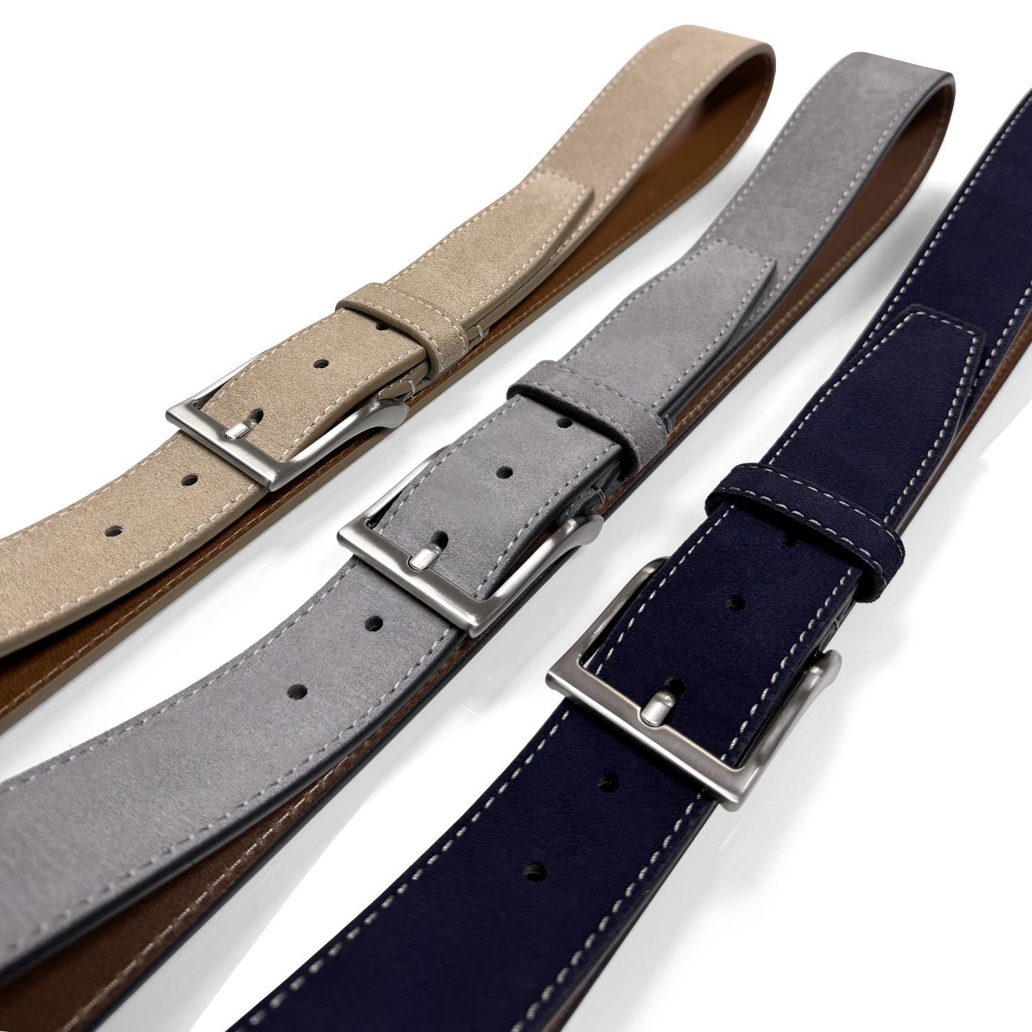 41104 Suede Belt Genuine Suede Leather Casual Jean Belt 1-1/2″(38mm) Wide