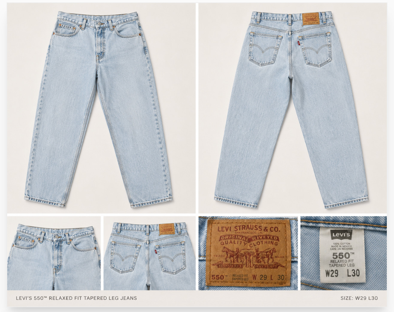 VINTAGE Levis 560 jeans
