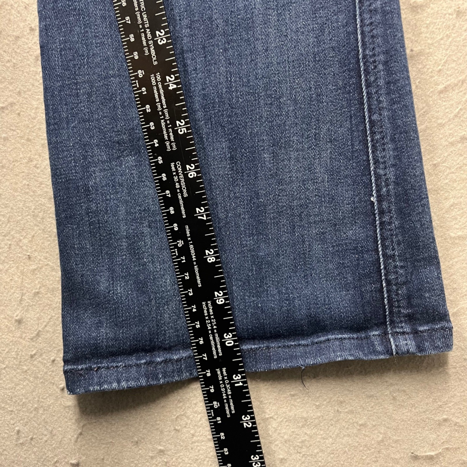 7 For All Mankind A Pocket Flare Jeans Blue Denim Wash Womens Size 27 1341