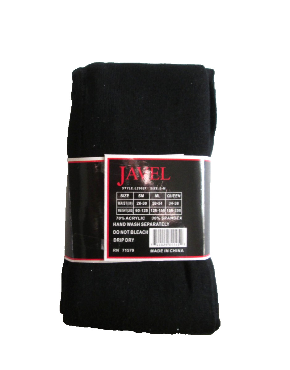 Brand new Women’s Javel Black Footless Tights With Spandex Black Size S/M