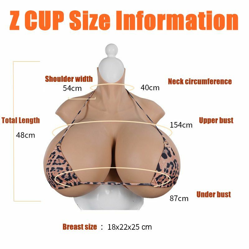 IMI Elegant Z Cup Silicone Breast Forms Crossdressers Breast Plate Drag Queen
