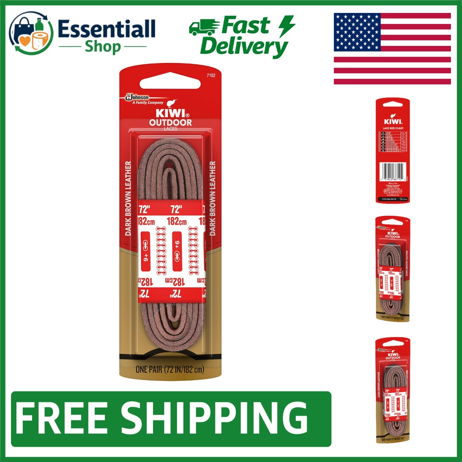 72-Inch Brown Leather Laces – Perfect for Repairs & Custom Use