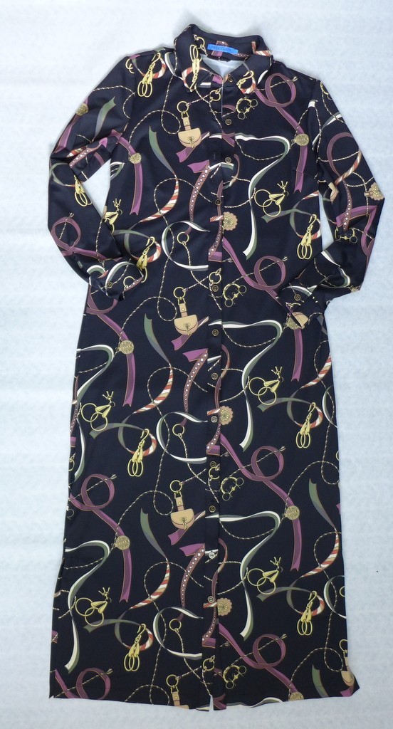 J.McLaughlin S Armory Catiline Cloth Point Collar Button Front Long Sleeve Dress