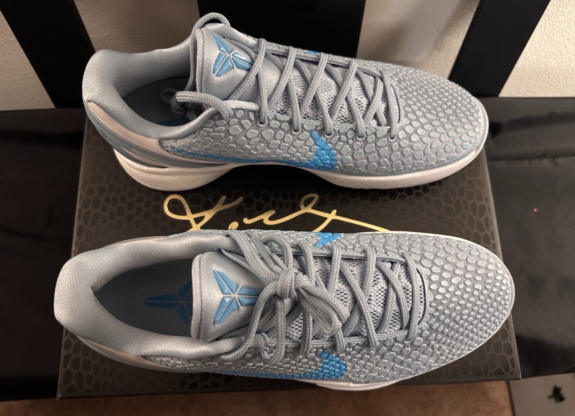 IQ3672-400 Caitlin Clark x Zoom Kobe 6 Protro ‘Light Armory Blue’ mens Size 7-12