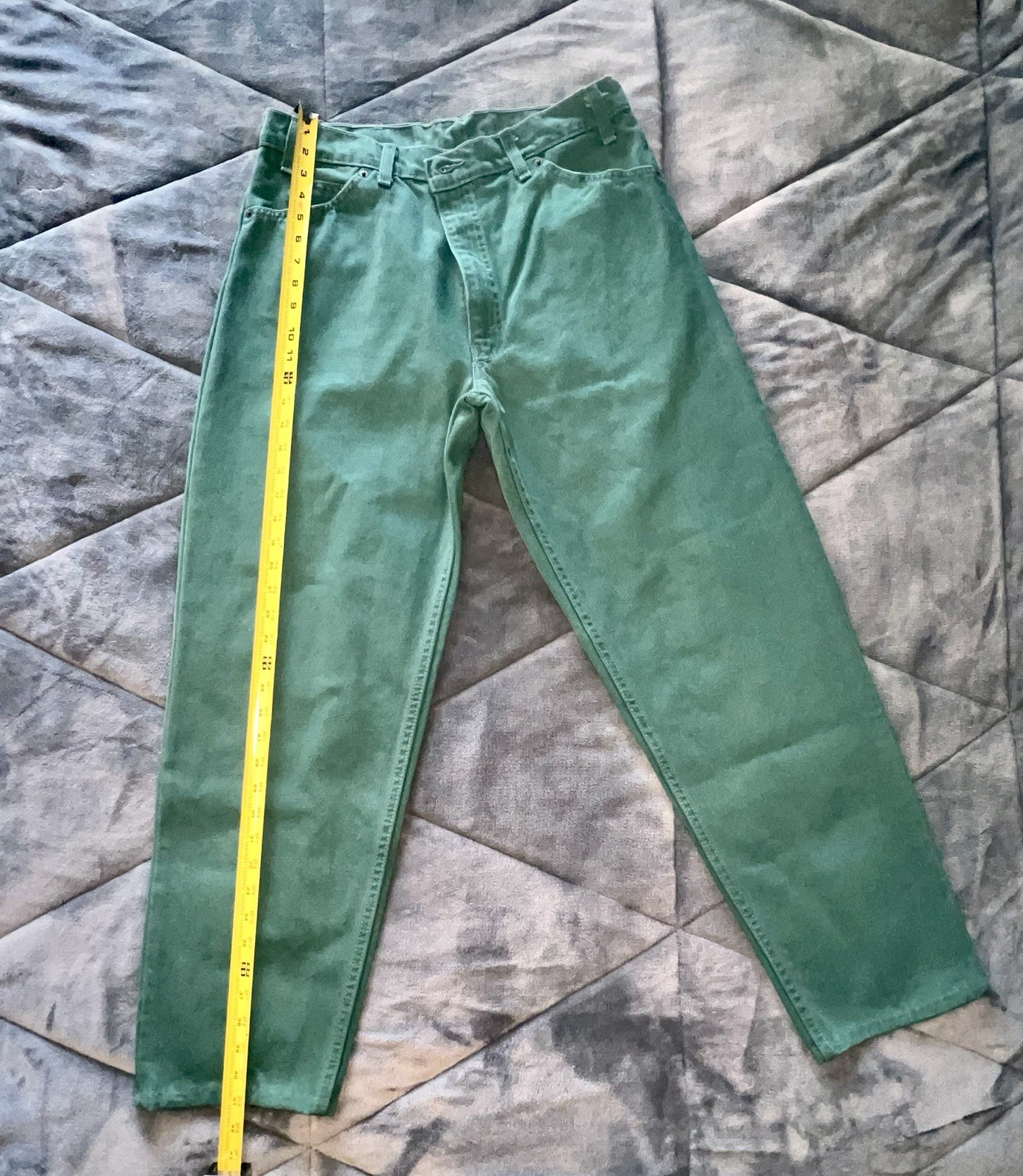 Vintage Levis 550 Jeans Mens 36X34 Green Denim Relaxed Tapered 90’s USA Made