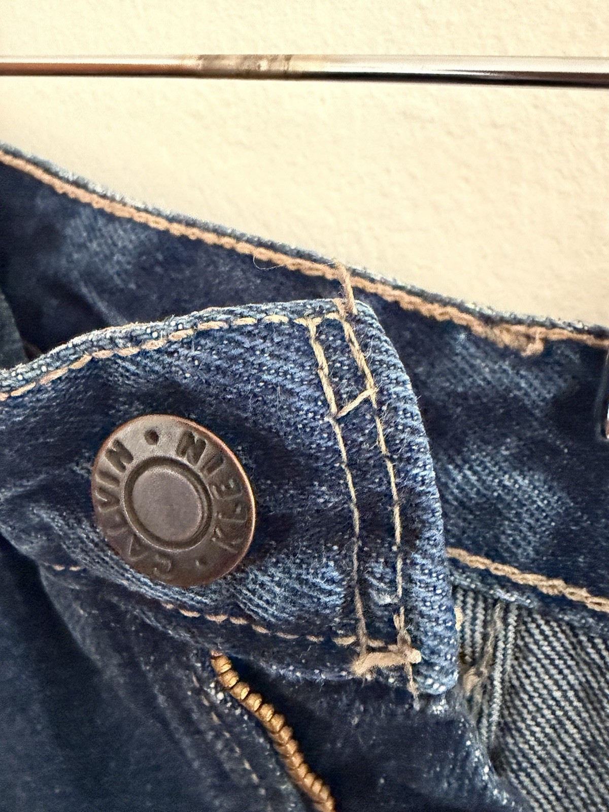 Calvin Klein Women’s Size 6 Dark Wash Jeans Straight Leg 100% Cotton