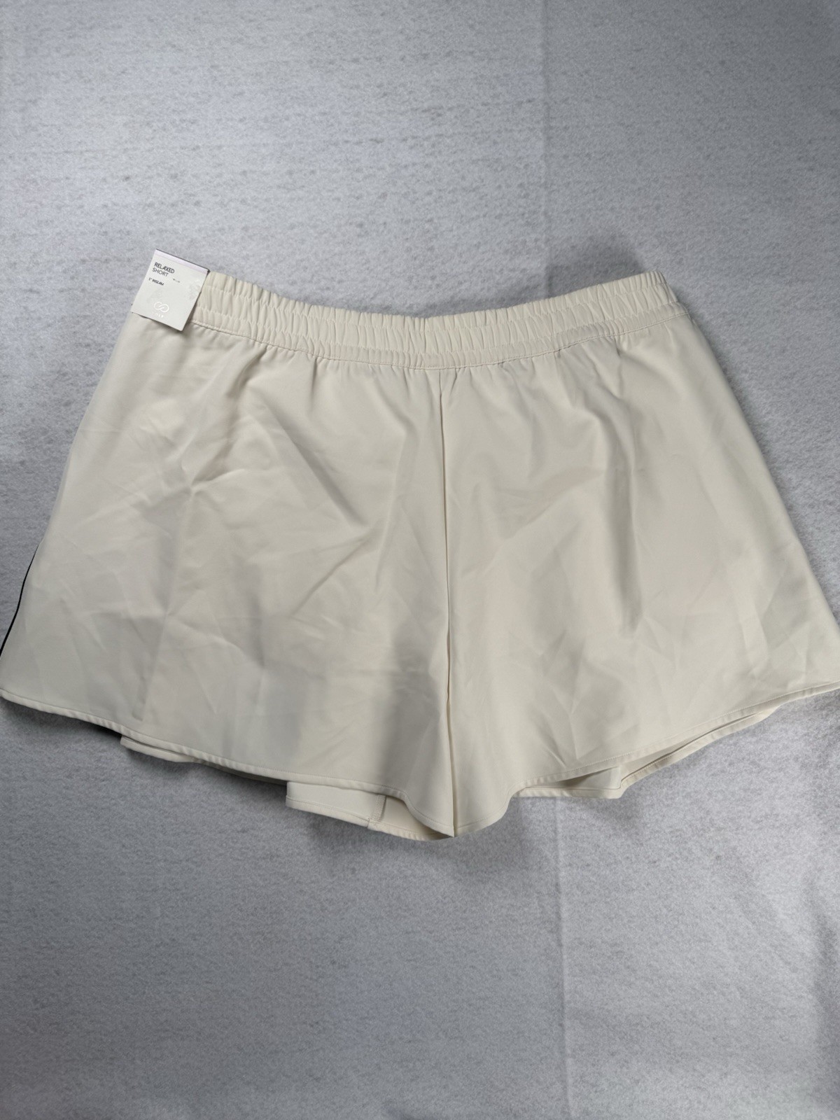 CALIA Golf Skort XXL Ivory/Black Pull-On Relaxed Fit Built-In Shorts
