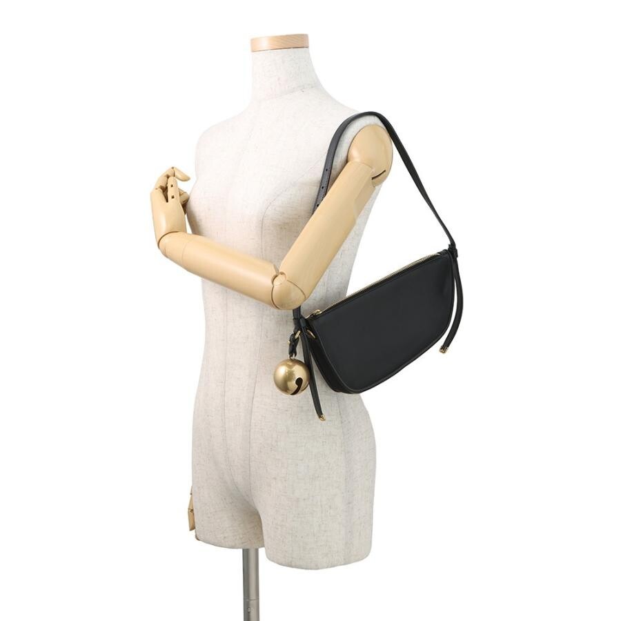 Burberry Black Leather Shield Sling Mini Shoulder Bag Charm 8077580