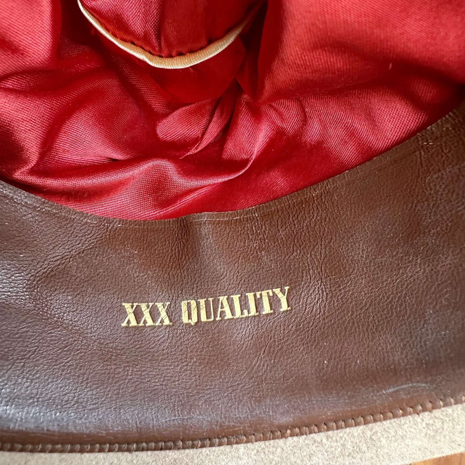 Vintage Plainsman Cowboy Hat Raw Hide Felt Fresno Western Hat