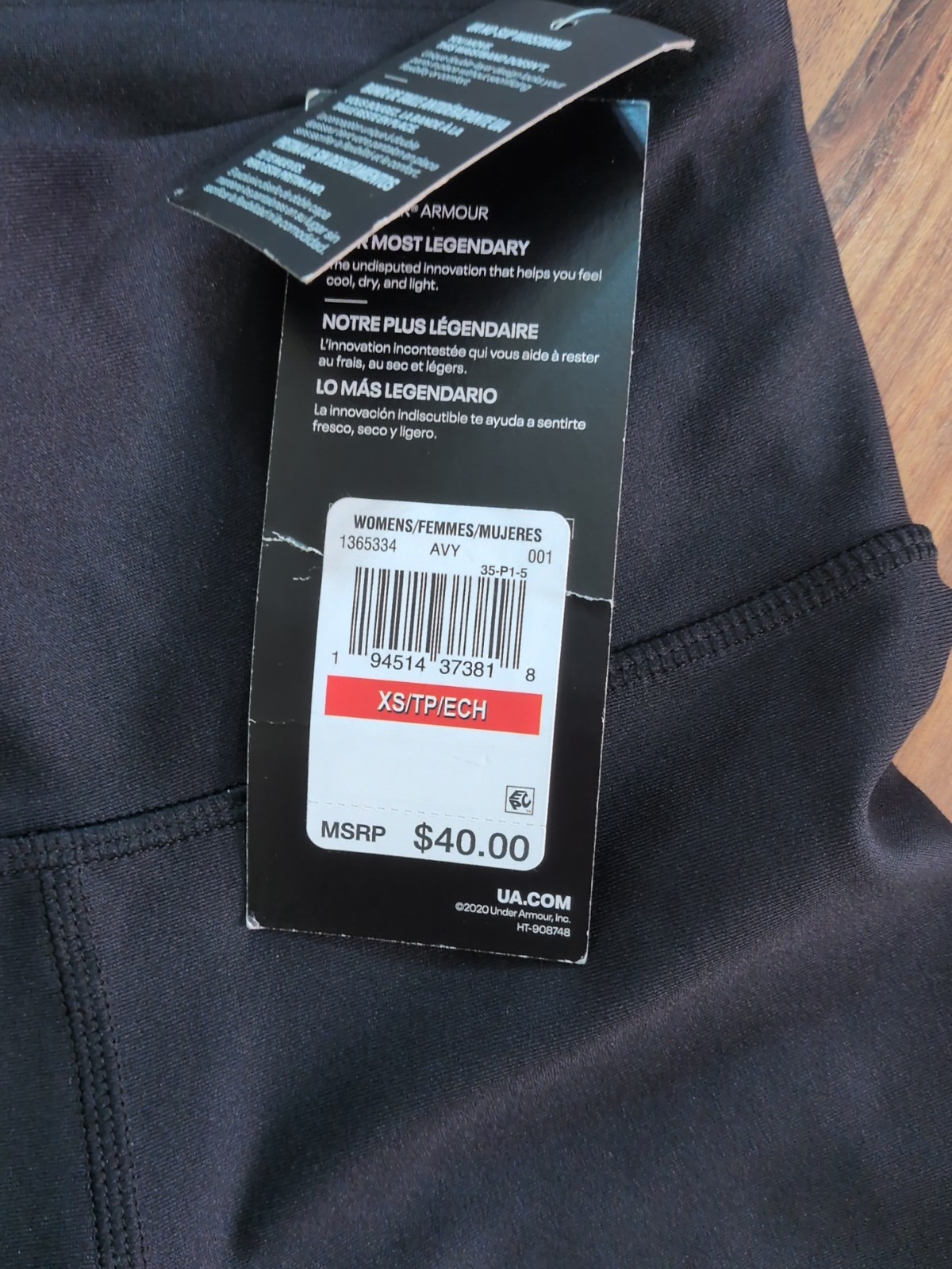 Under Armour HeatGear High Rise Compression Capri Leggings Black XS Free Ship
