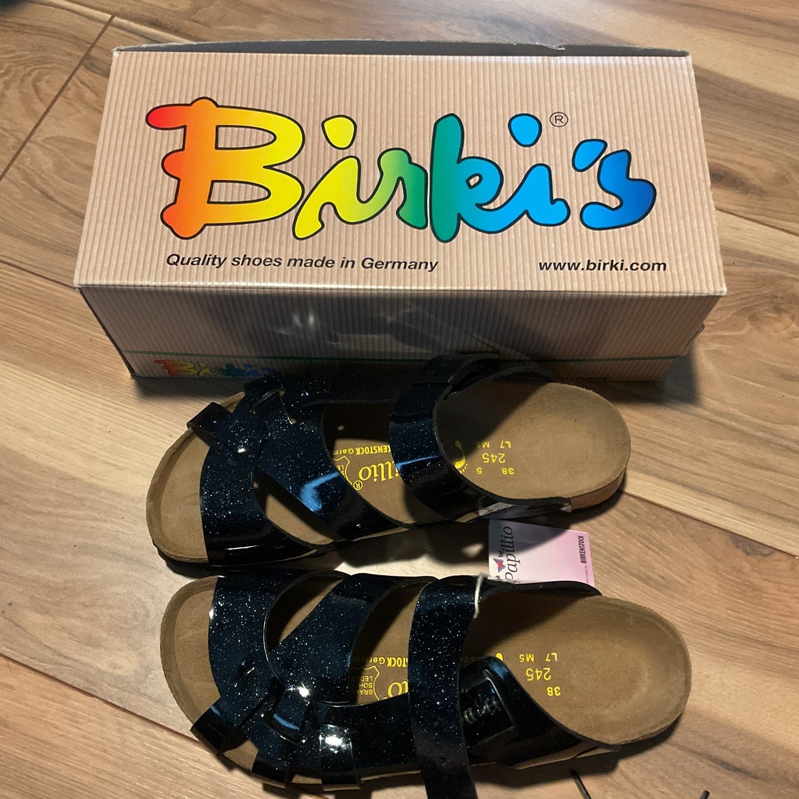 Papillio by Birkenstock Sandals sparkly, black 07 Women 38 L7 M5