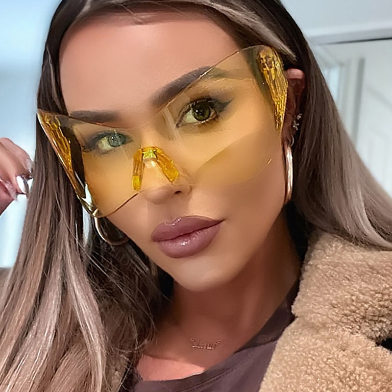 Hip Hop Sunglasses Big Shades Luxury Celebrity Style Hippie Punk Model Women Men