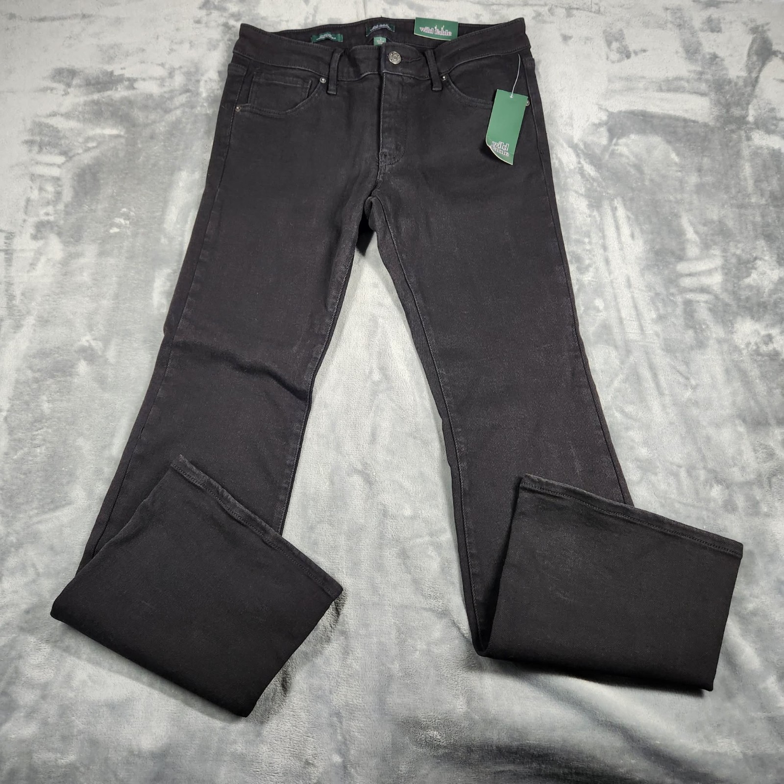 WILD Fable Jeans Womens 8/29 Black Low Rise Flare Stretch Denim NWT