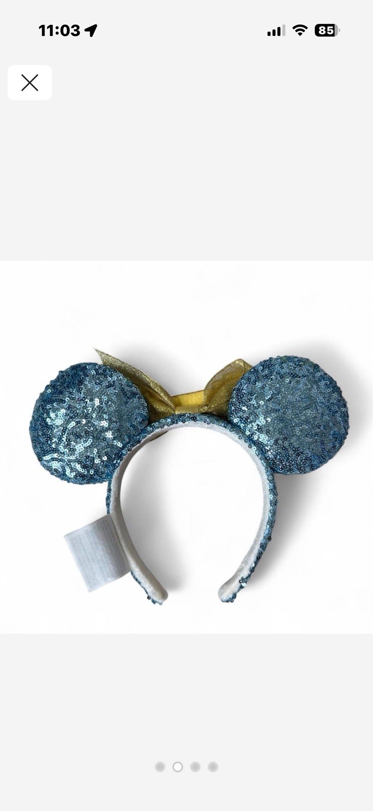 Disney Parks Disneyland Marquee Sign Happiest Place Edition Mickey Ears Headband