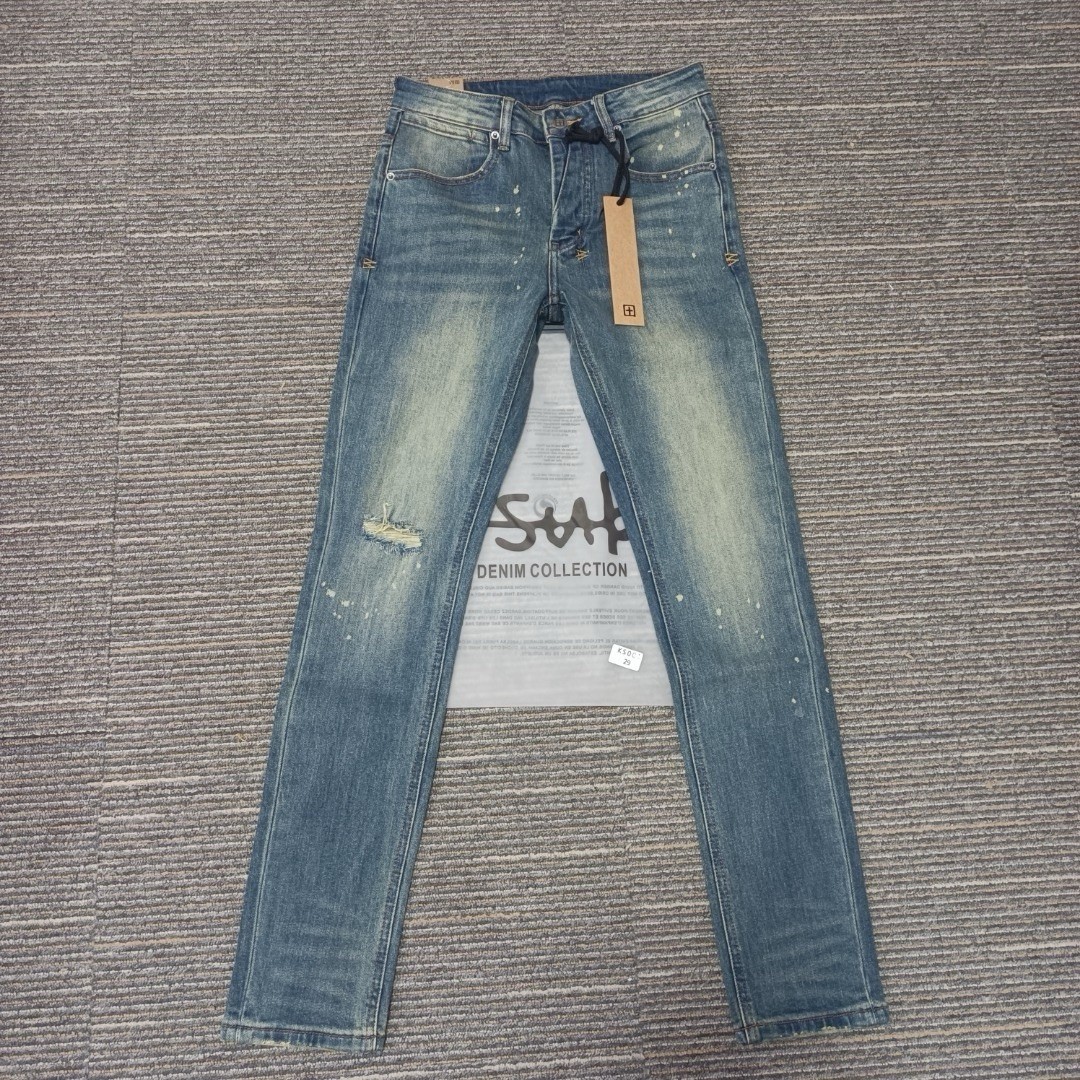 KSUBI Men’s Blue Distressed Slim Straight Cotton Fashion Jeans size 32 KJ24