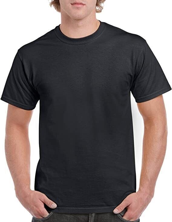 Gildan Mens Plain T Shirts Solid Cotton Short Sleeve Blank Tee Top Shirts S-3XL