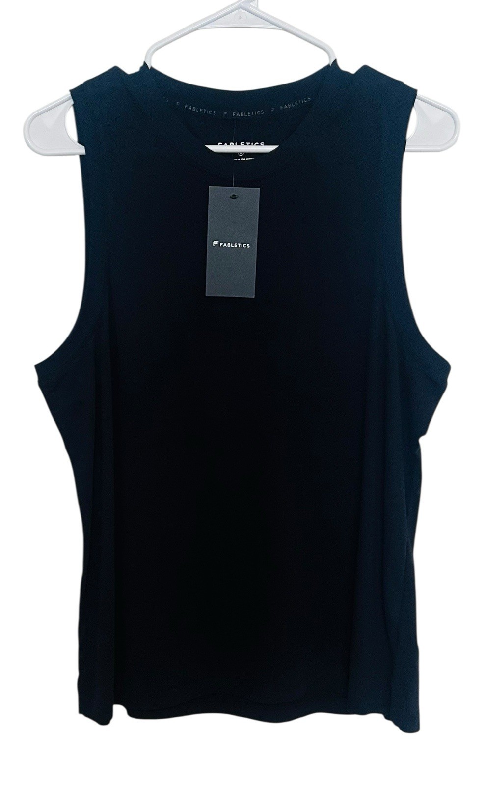NWT Fabletics Tank Top Women’s Medium Black Sleeveless Athletic Workout Active