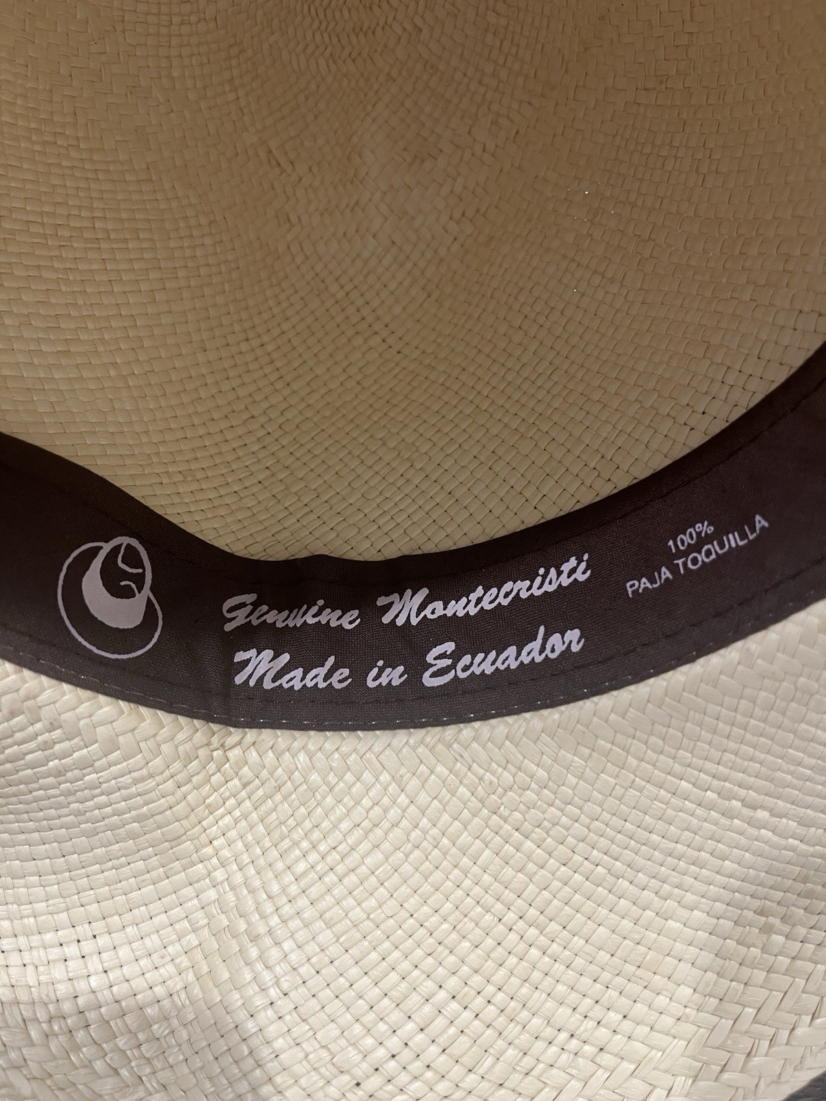 Genuine Panama Hat Montecristi Handmade Ecuador Toquilla Straw Rollable Hat 59